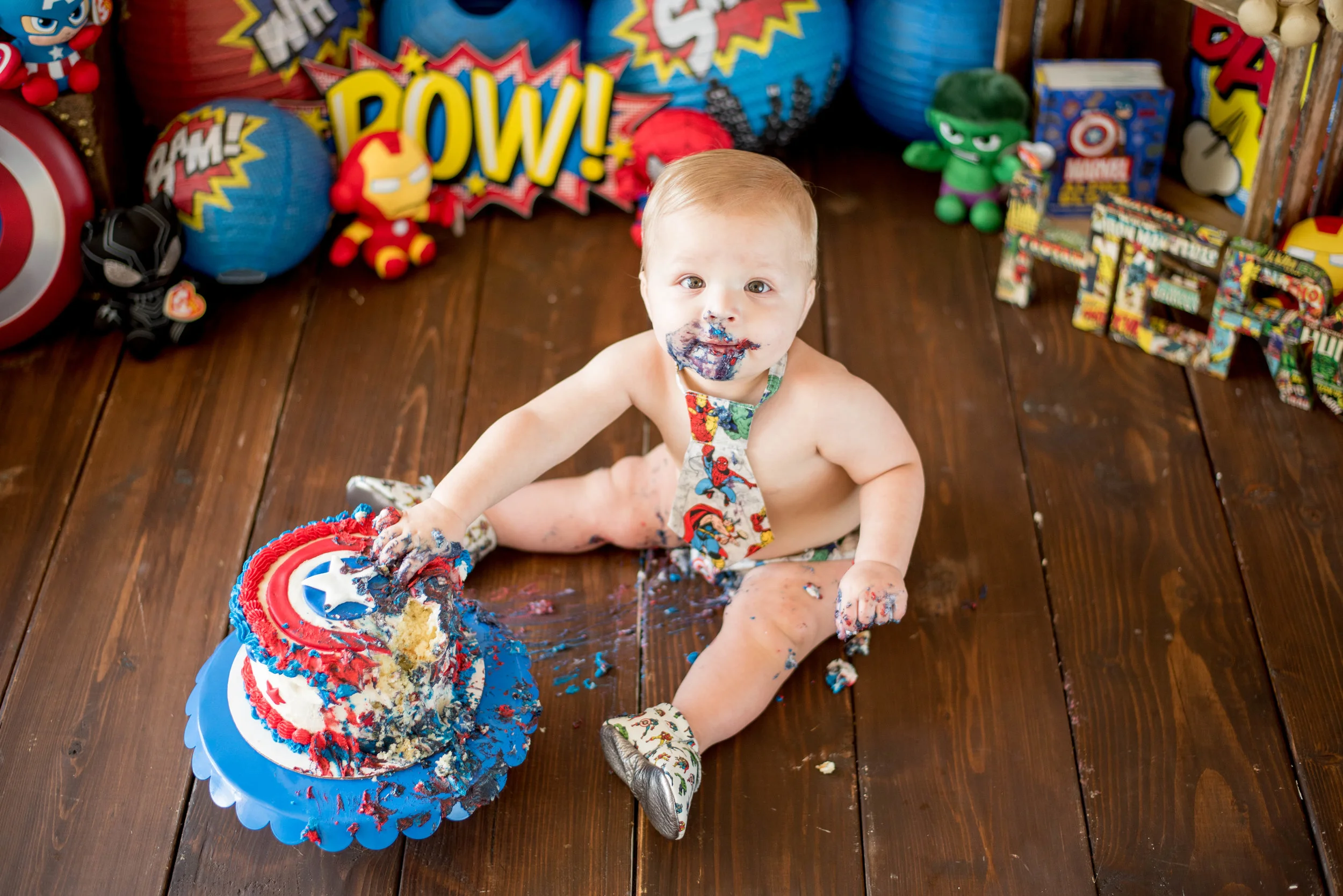 Cake Smash Outfit Inspiration Marvel Avengers Cake Smash Photoshoot